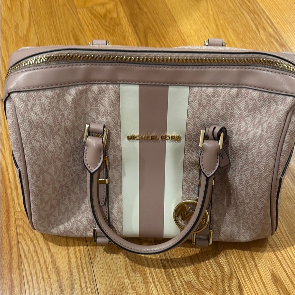 Michael Kors Blush and Cream Handbag